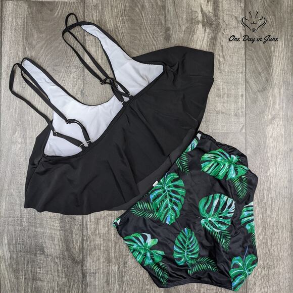 Adisputent Flounce Bikini Swimsuit Size M - Picture 4 of 4